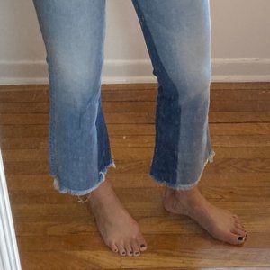 Flared Mid-Rise Jeans